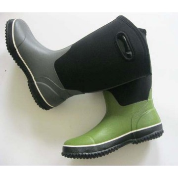Yüksek kaliteli lastik yağmur botları ayakkabılar çocuklar için küçük moq