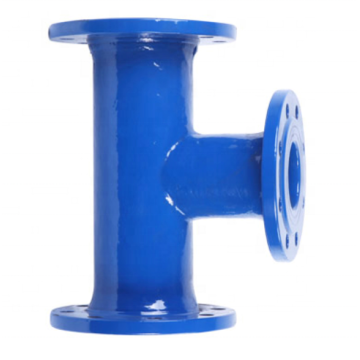 Ductile cast iron pipe all flanged tee
