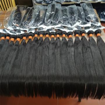 10A Malezji Indian Virgin Hair Bundles z zamknięciem