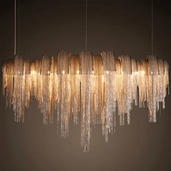 Luxury Postmodern Tassel Chandelier for Villa and Apartment