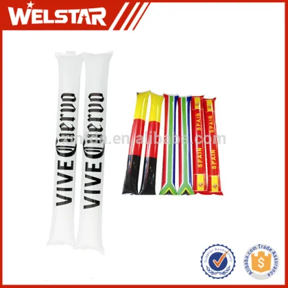 Football Fans PVC Inflatable Balloon Bang Bang Stick Cheering Sticks