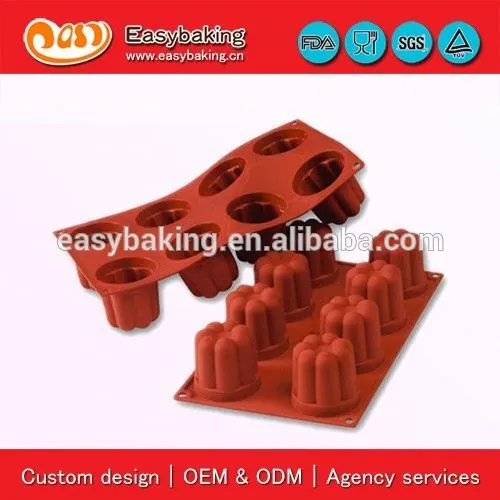 8 Cavities bavarese cake baking pans silicon bakeware