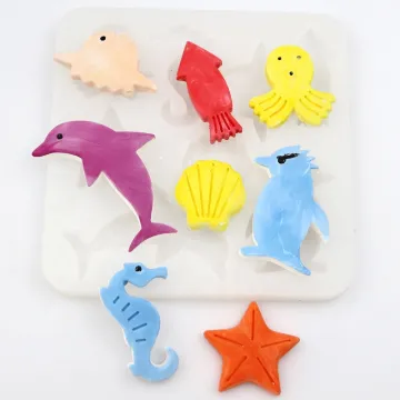 736 Factory- Sea Animal Shape Silicone Resin Mold: DIY Epoxy Jewelry Making Kit