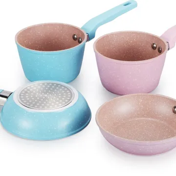 Forged Aluminum Mini Cookware Set: Mini Soup Pan and Fry Pan - Nonstick Cookware