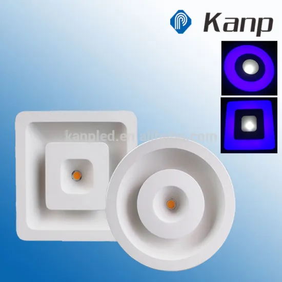 10W+4W Modern Round/Square White and Blue Multi Color Recessed COB Ceiling Led Light