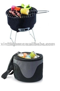 charcoal bbq with the burmber bag, small and carry easy,