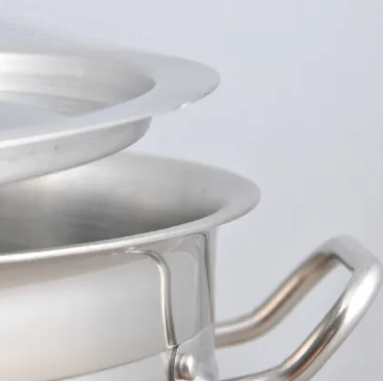 High Body Stainless steel Stock pot with Aluminum clad bottom
