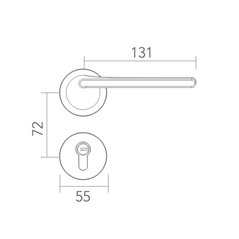 Modern simple split lock 