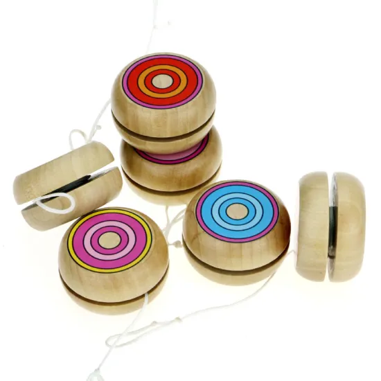 1Pcs Yoyo Wooden Toys 4.5cm Wooden YO-YO Ball Spin Professional Yo-yo Classic Toys For Child Gift I0056