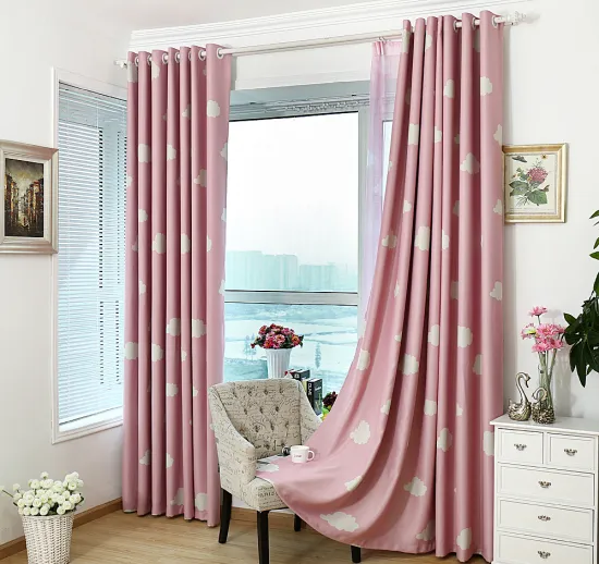 Fancy Pink and Blackout Grommet-Top Curtains for Girls' Bedrooms and Living Rooms
