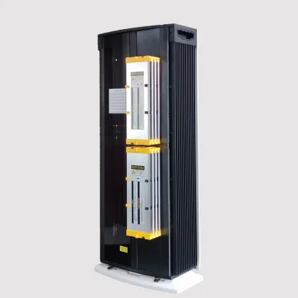 Vertical ESP + UVC light Air disinfection purifier