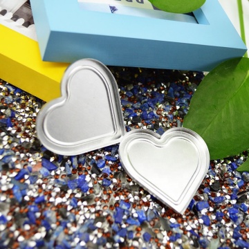Aluminum 50mm Heart Pans - Makeup Godet
