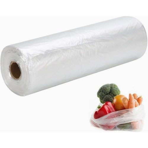 Plastic Roll Bags 10" X15" HDPE Produce Roll 1 Roll of 600 Bags