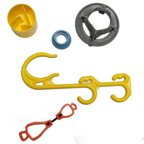 Plastic lead hook plastic parts for construction safety