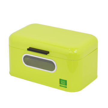 Modern Decor Green Powder Coating Bread Box