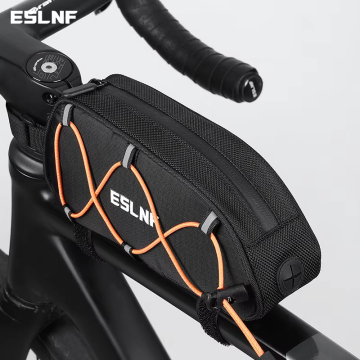 ESLNF Side Drawstring Top Tube Bag - Reflective Portable Bicycle Accessory