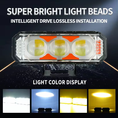 LIUHJG 37W Motorcycle Spotlight 3 LED Fog Light