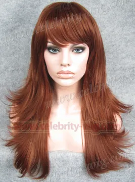 Red Long Flip Straight Synthetic Lace Front Wig Reese Whiterspoon Wig