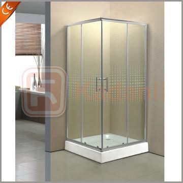 Simple tempered glass shower enclosures