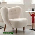 Modern Girlish Chic Plush Chair