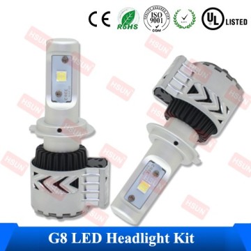 Hot selling IP65 6000k 12v 24v 50w 6000lm high low beam high power auto car 9006 led headlight