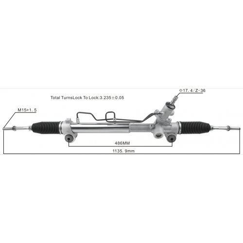 Crémaillère de direction hydraulique RHD pour Toyota Camry Acv40