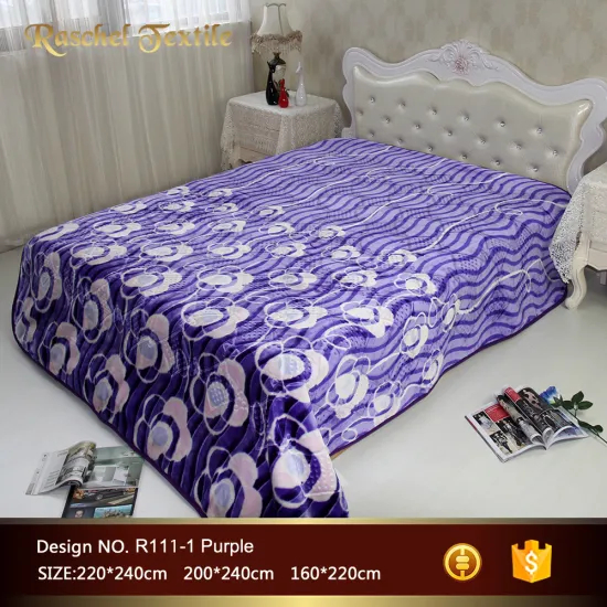 Ship to Spain 100%polyester blanket,raschel Blanket,Mora Style