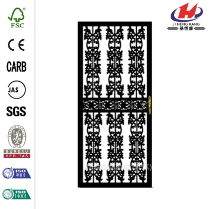 105 Series Black Hinge Left Van Gogh Security Door