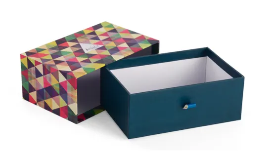 Custom cosmetics drawer paper gift packaging box