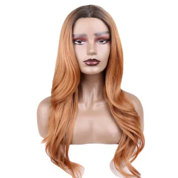 High Quality Long High Grade Swiss Lace Front Wigs Curly Lacefront 40 Inch Synthetic Hd Lace Wigs Heat Resistant Fiber
