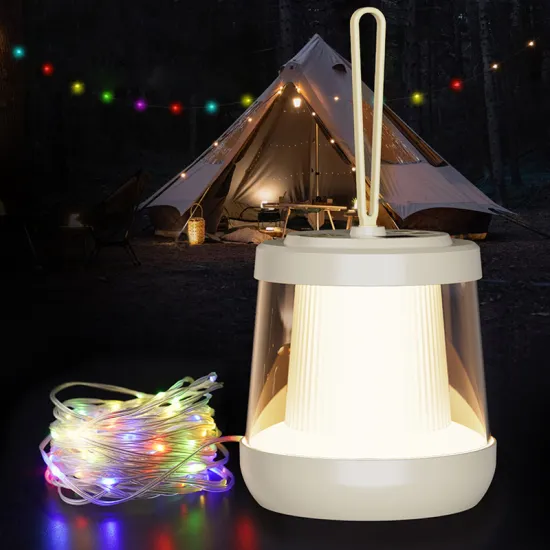 USB Rechargeable LED Tent Hanging Lantern Lights for Outdoor Celebration