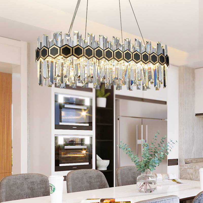 Dining Room Crystal ChandeliersofApplicantion Rectangle Chandelier Lighting