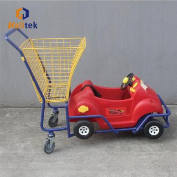 Kiddie Shopping Trolley with Toy Car Shape