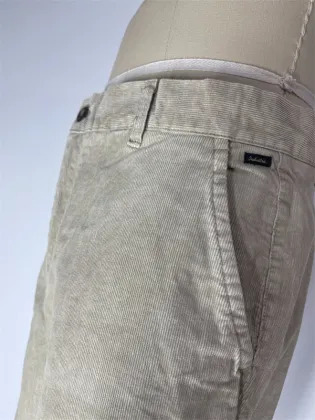 Corduroy Solid Color Slim Fit Pants