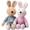 Clothes replaceable bunny plush toy