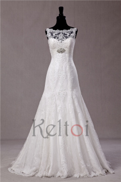 taiwan wedding dress manufacture mermaid lace wedding dress rhinestone appliques spaghetti strap