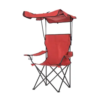 Giant Foldable Camping Beach Chair with Large Sun Canopy