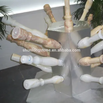 Onyx balustrade,indoor handrails,stone railing