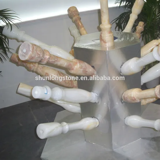 Onyx balustrade,indoor handrails,stone railing