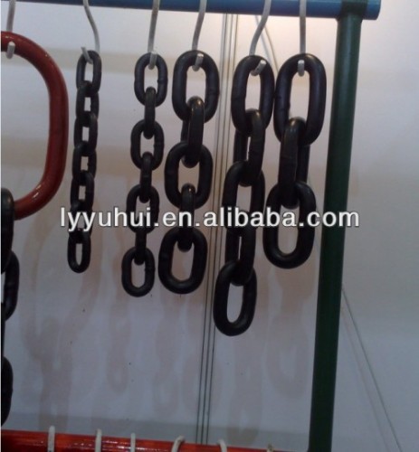 high strength black painted link chain