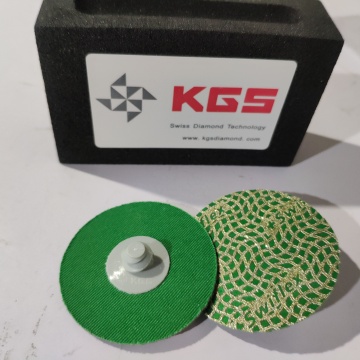 KGS Diamond 2'' 3'' Quick Change Disc for Glass, Porcelain, Hard Metal, and Coating Removal