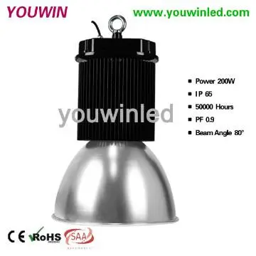 zhenzhen Bridgelux meanwell high power 200w led high bay light saa