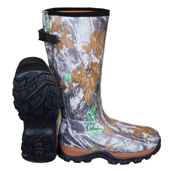 Waterproof Camo Hunting Boot: Durable Ankle Fit Insulated Rubber Boot