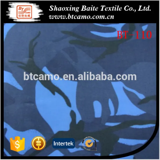 Twill Military Ocean Camouflage Army Printed Fabric