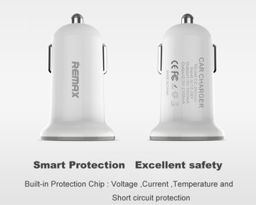 Original Remax Real 2.1A ABS Heat-resistant and Fire Prevention Universal Car Charger