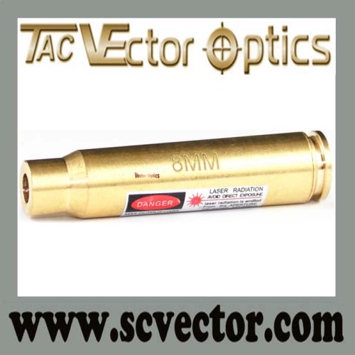 Vector Optics Gold Full Brass For 8mm Caliber Cartridge 8mm Cartridge Red Laser Bore Sight / Sighter/ Boresighter