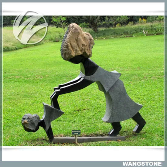 Hot Sale Black Modern Abstract Stone Sculpture