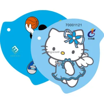 Pantone Color Irregular Shape Plastic Card