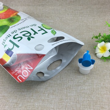 Customized Handle Bag with valve for Juice Packaging