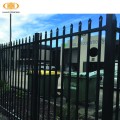 steel black square tube picket fence